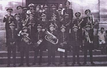 Clemente en la Banda Municipal de Msica de Porcuna. Ao 1963